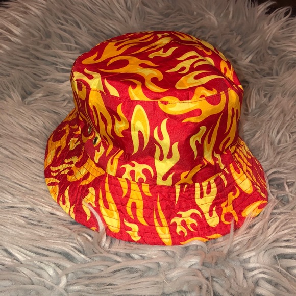 flame bucket hat